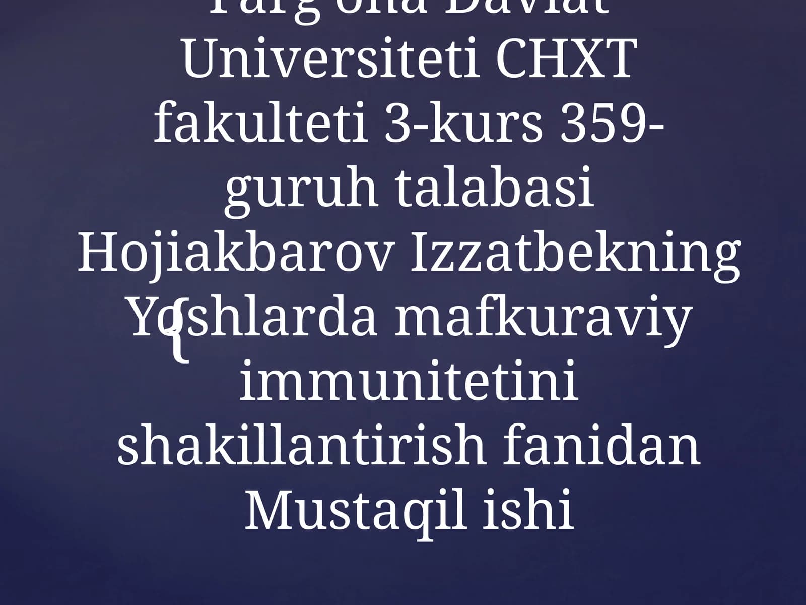 Mustaqillik yillarida ma'naviyat va madaniyatga munosabat