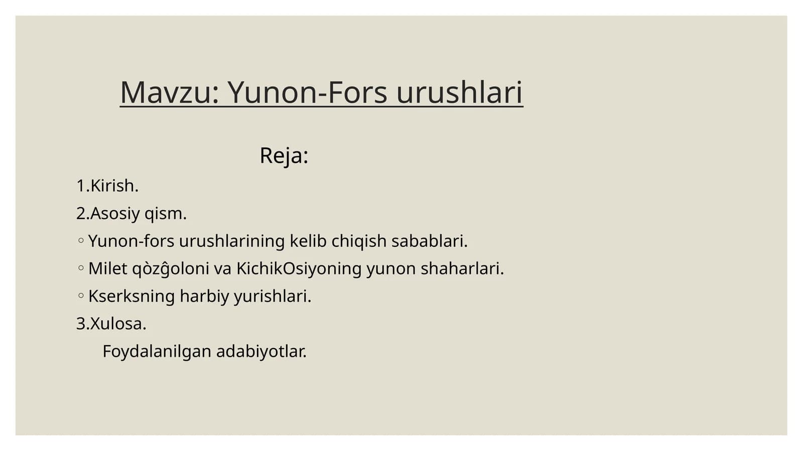 Yunon-Fors urushlari