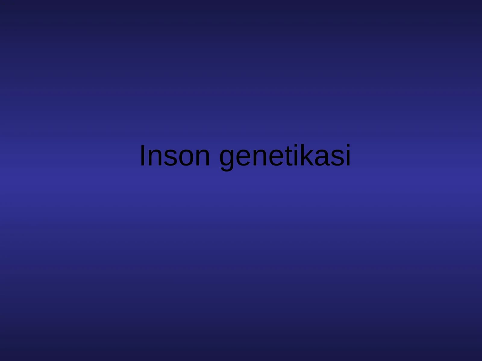 Inson genetikasi