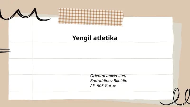 Yengil atletika