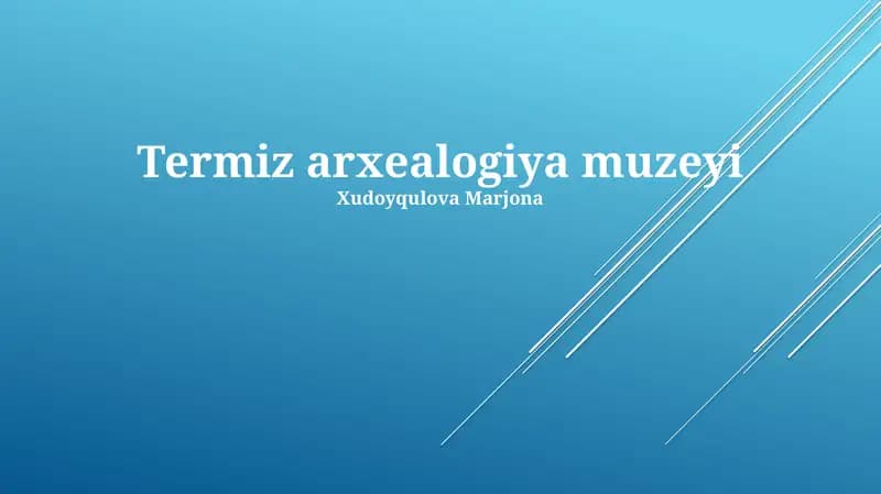 Termiz Arxeologiya Muzeyi