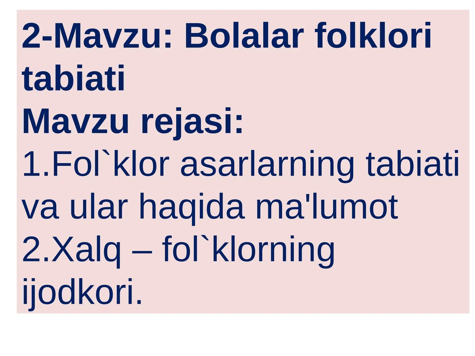 Bolalar folklori tabiati
