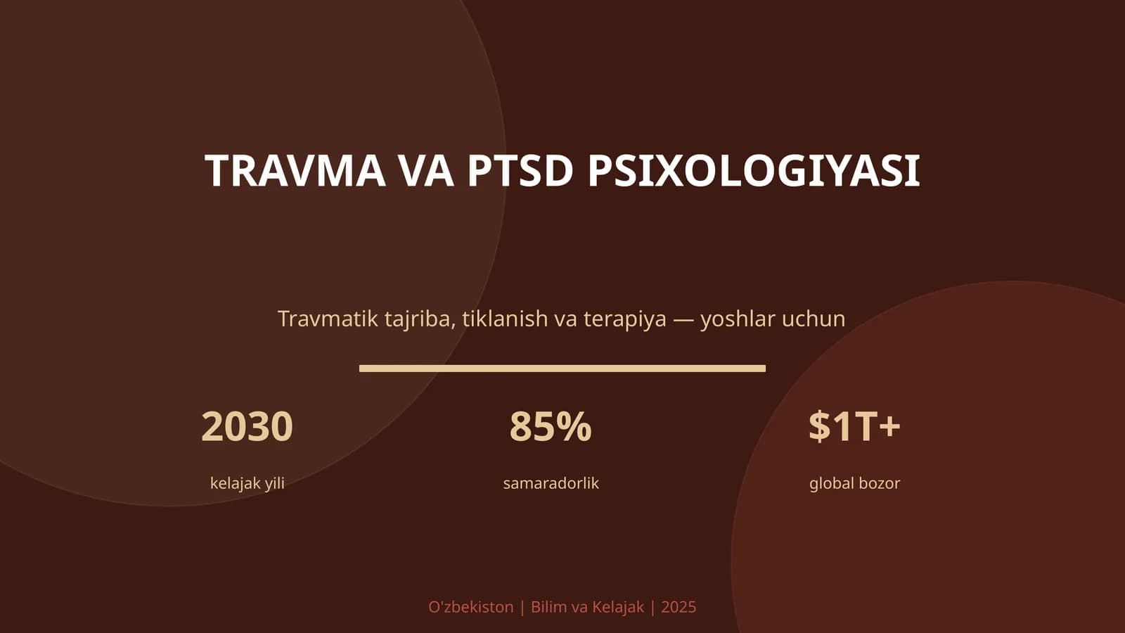 TRAVMA VA PTSD PSIXOLOGIYASI