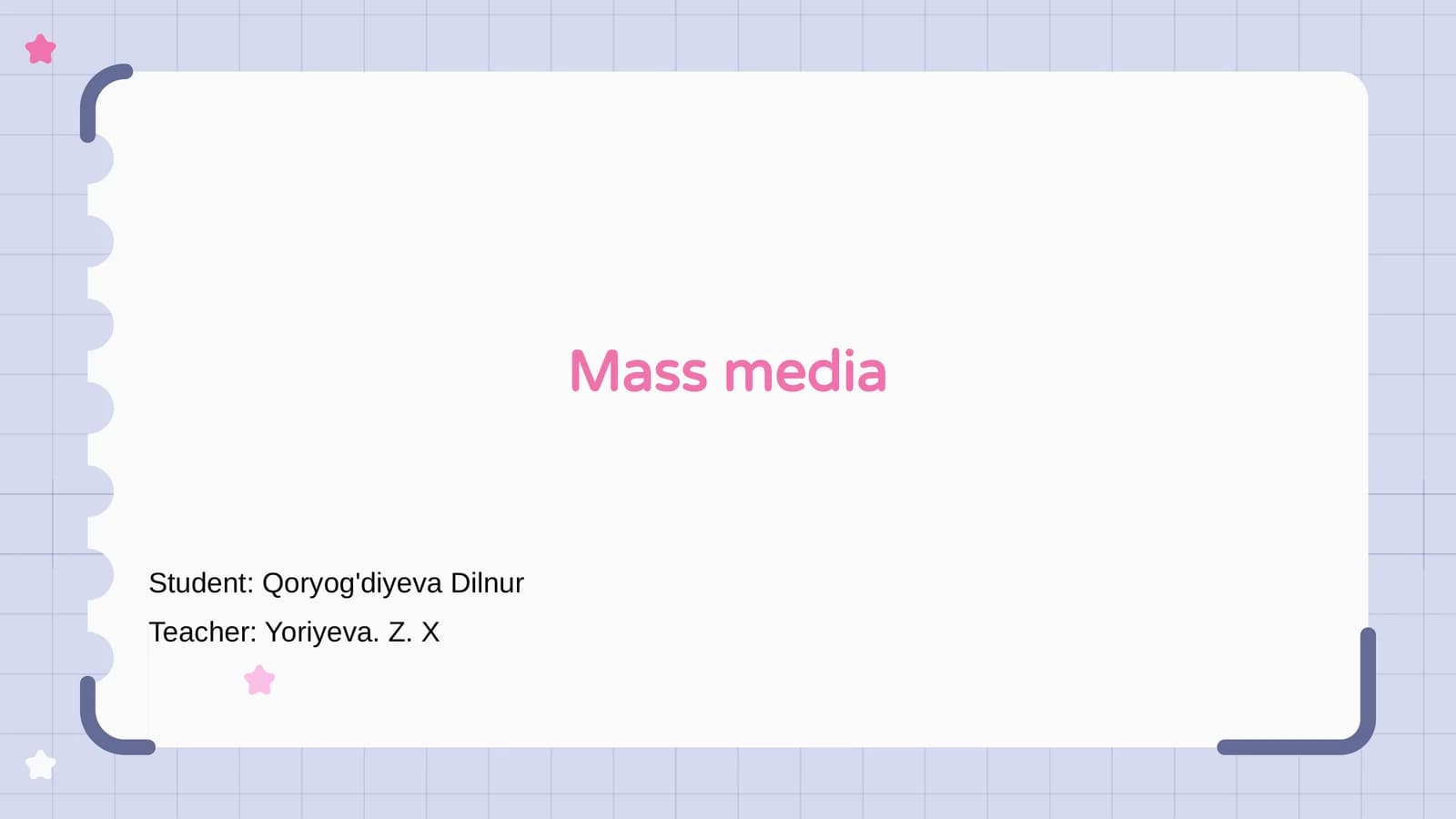 Mass media
