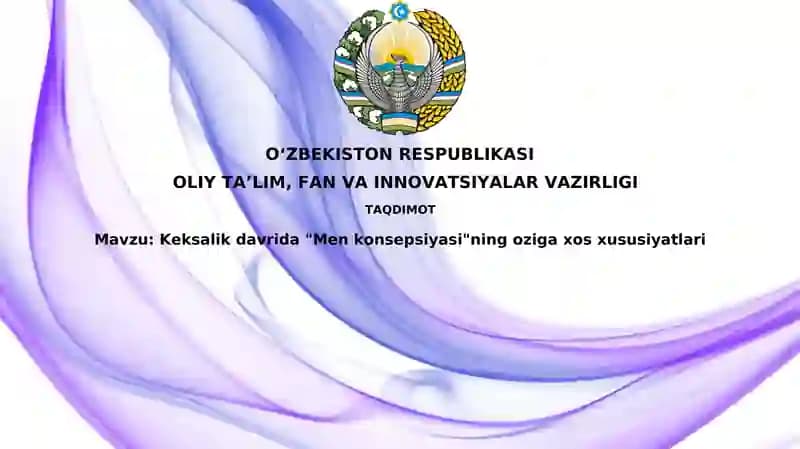 Keksalikdavrida"Menkonsepsiyasi"ning oziga xos xususiyatlari