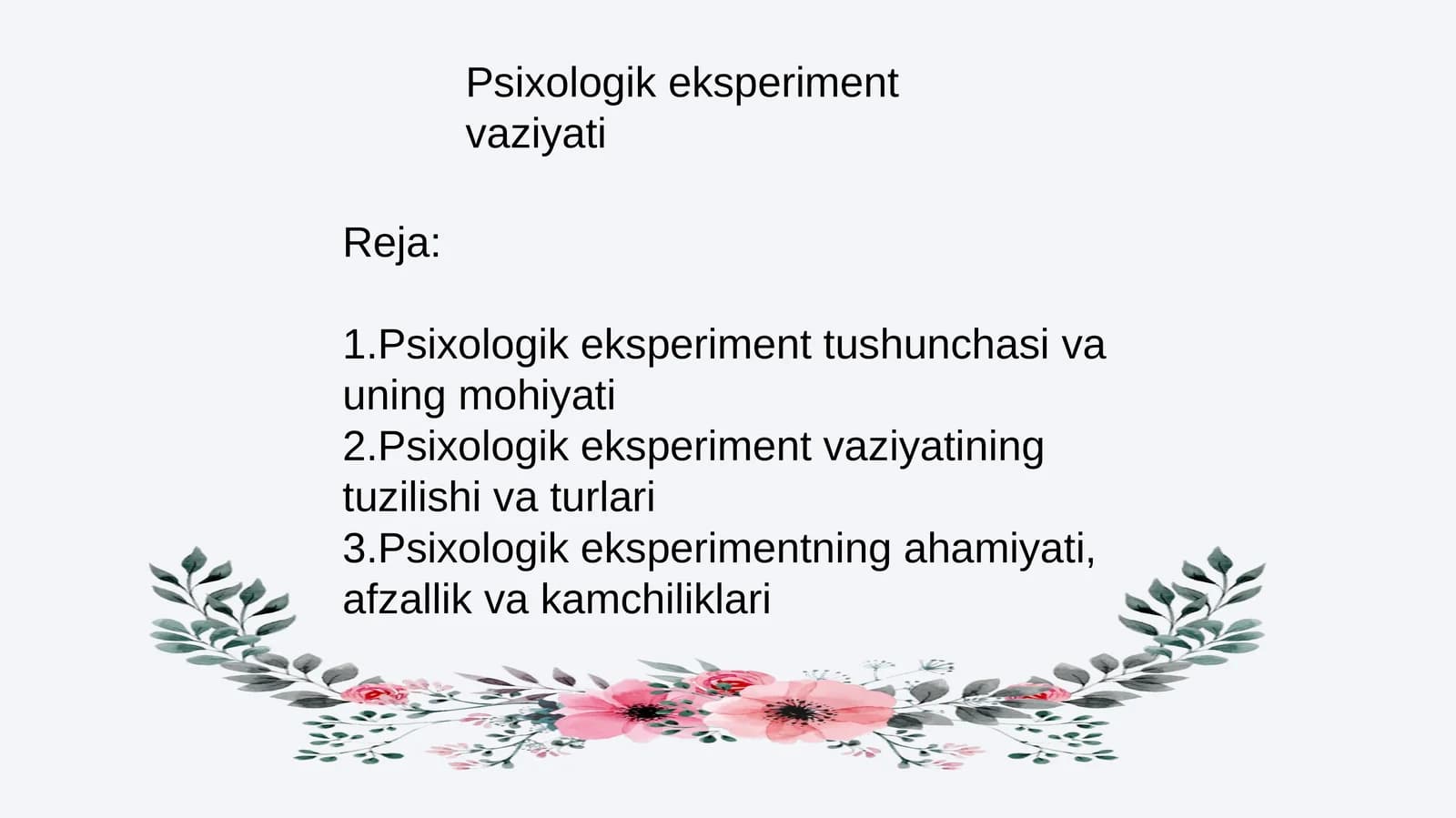 Psixologik eksperiment vaziyati