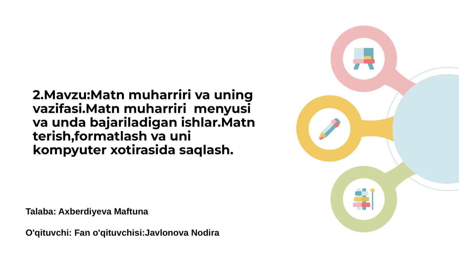 Matn muharriri va uning vazifasi