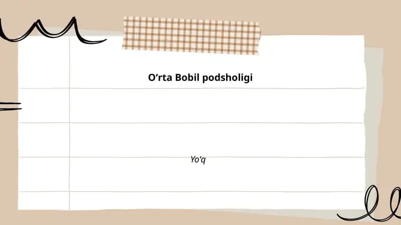 Oʻrta Bobil podsholigi