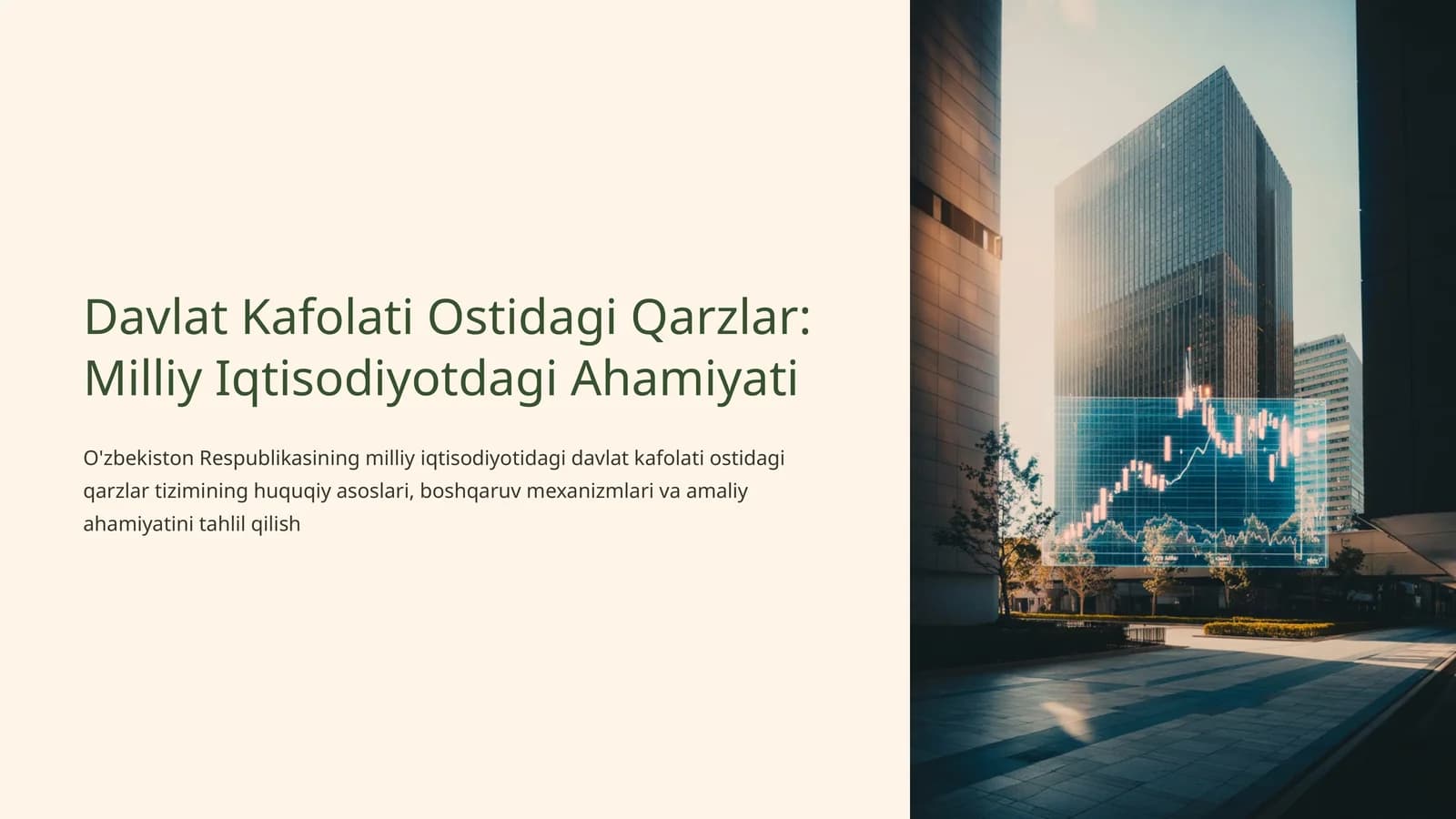 Davlat Kafolati Ostidagi Qarzlar:Milliy Iqtisodiyotdagi Ahamiyati