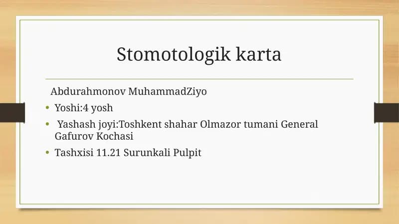 Stomotologikkarta
