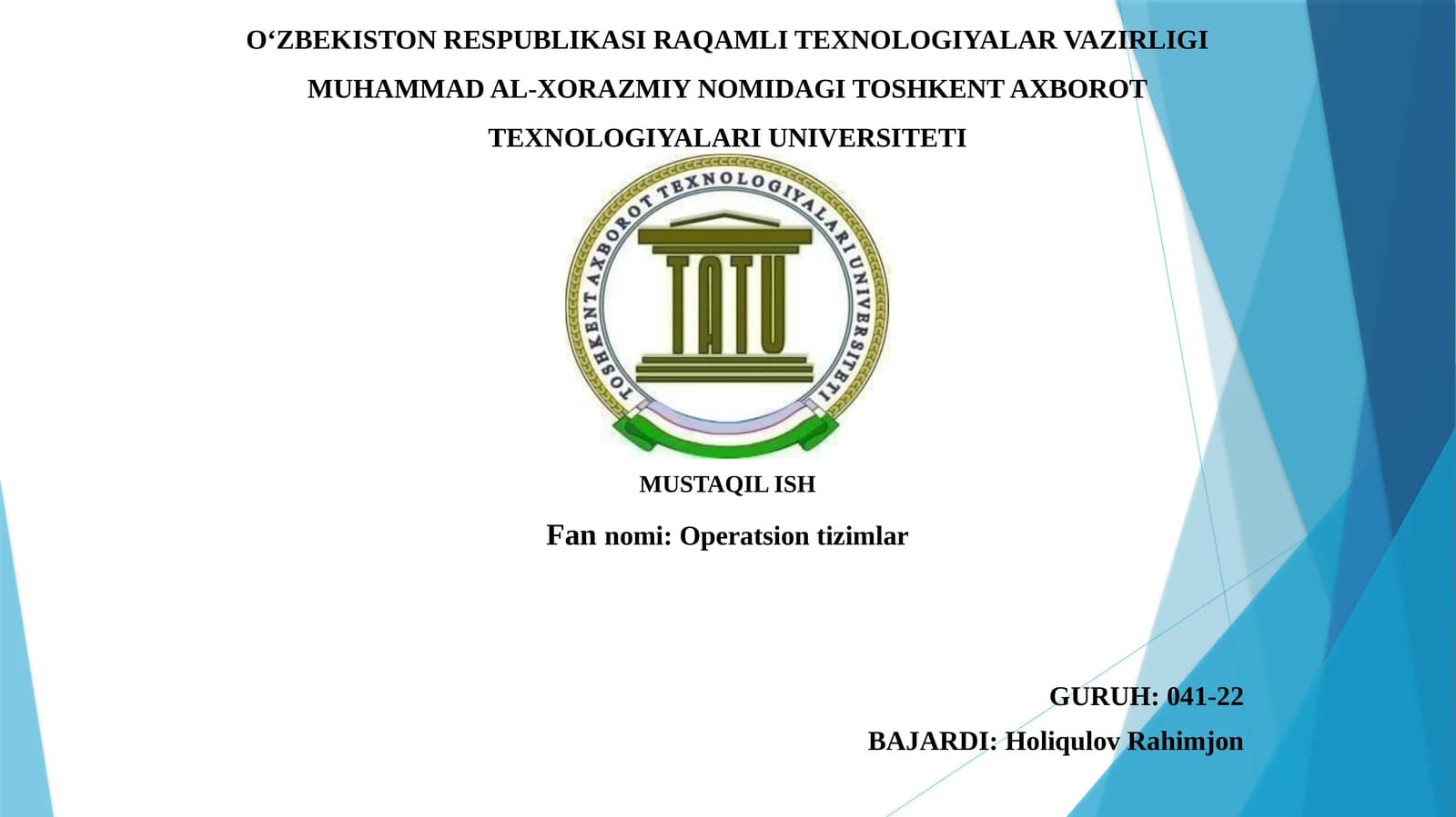 Ikkinchi avlod operatsion tizimlarining xususiyatlari