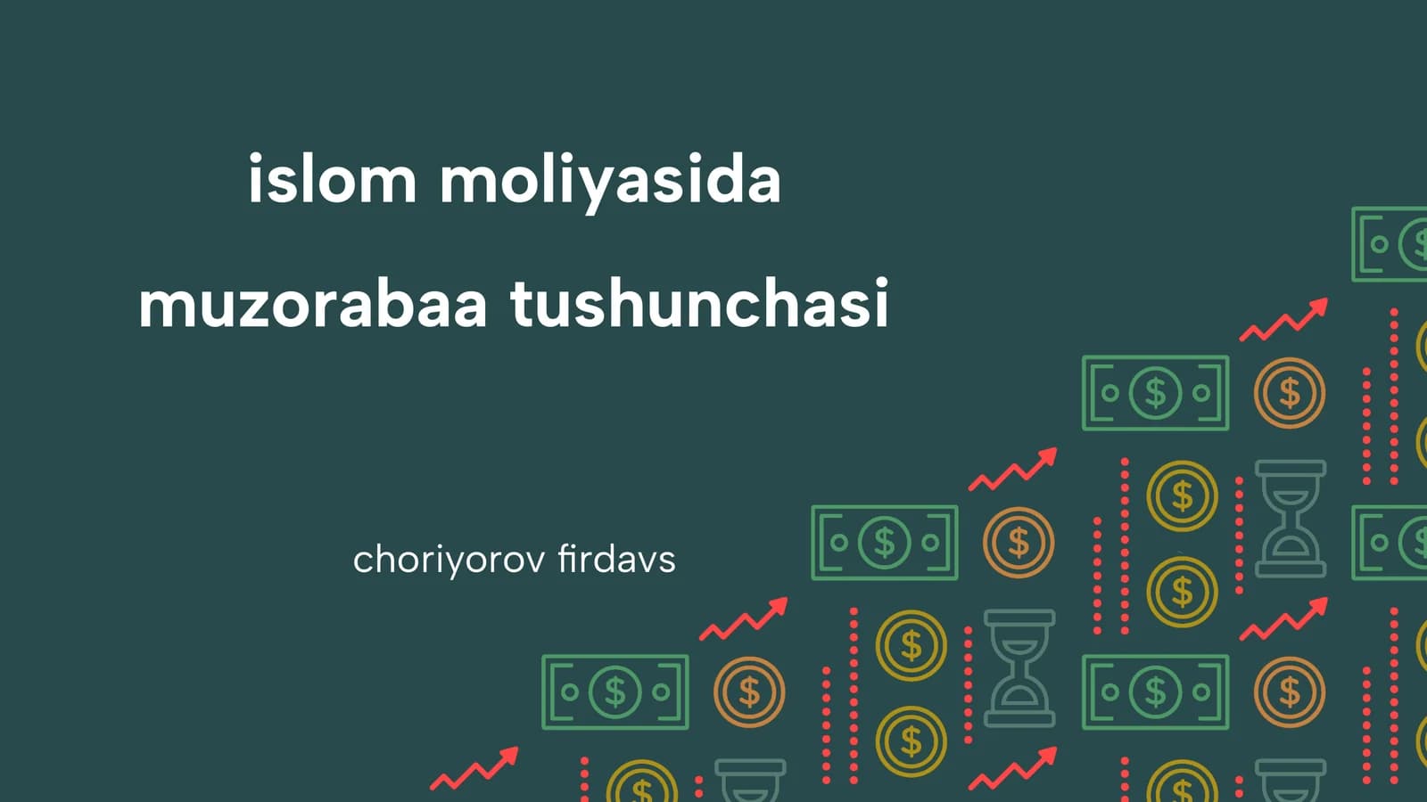 Muzorabaa tushunchasi islom moliyasida