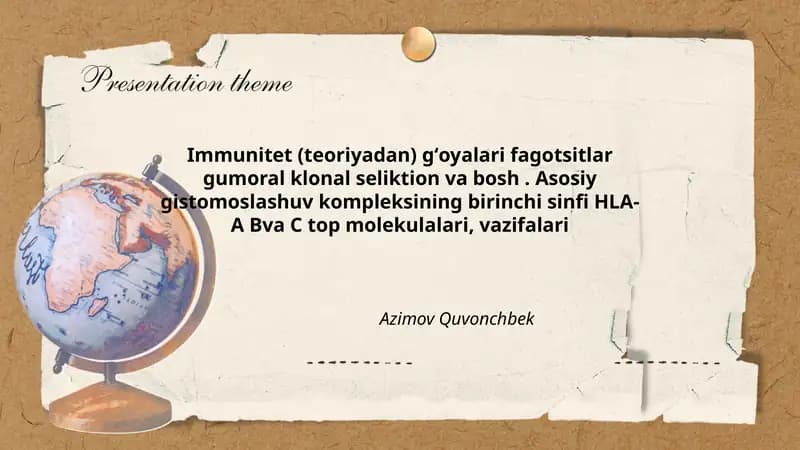 Immunitet (teoriyadan) gʻoyalari
