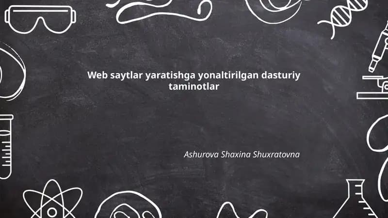 Veb-sayt dizayni asoslari