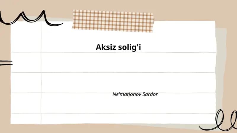 Aksiz solig'i