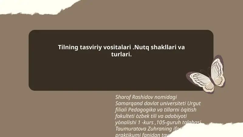 Taumuratova Zuhraning ifodali òqish praktikumi