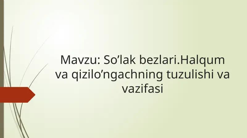 So’lak bezlari