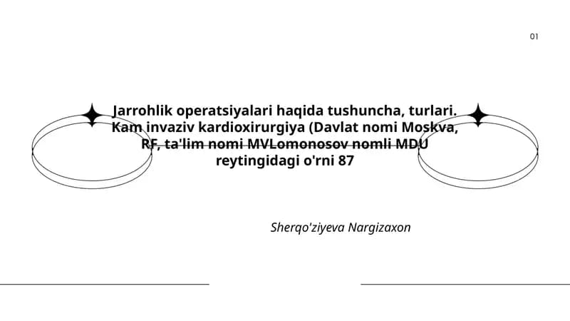 Jarrohlik operatsiyalari haqida tushuncha