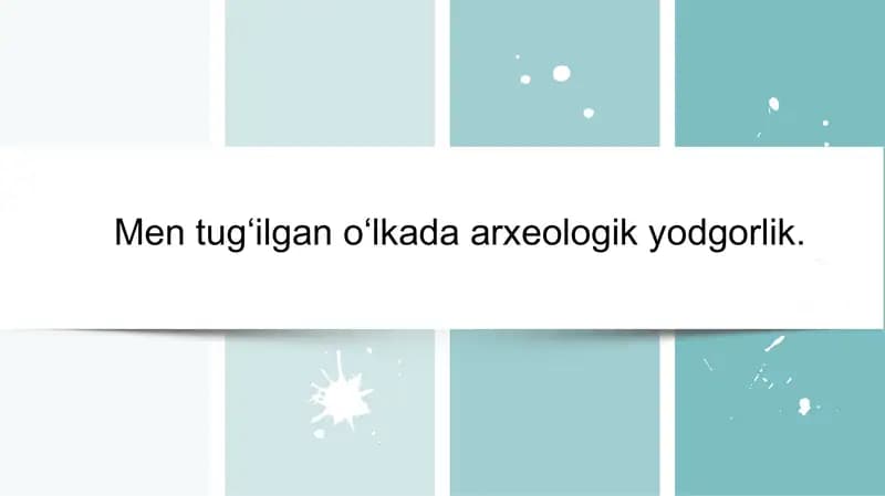 Men tugʻilgan oʻlkada arxeologik yodgorlik