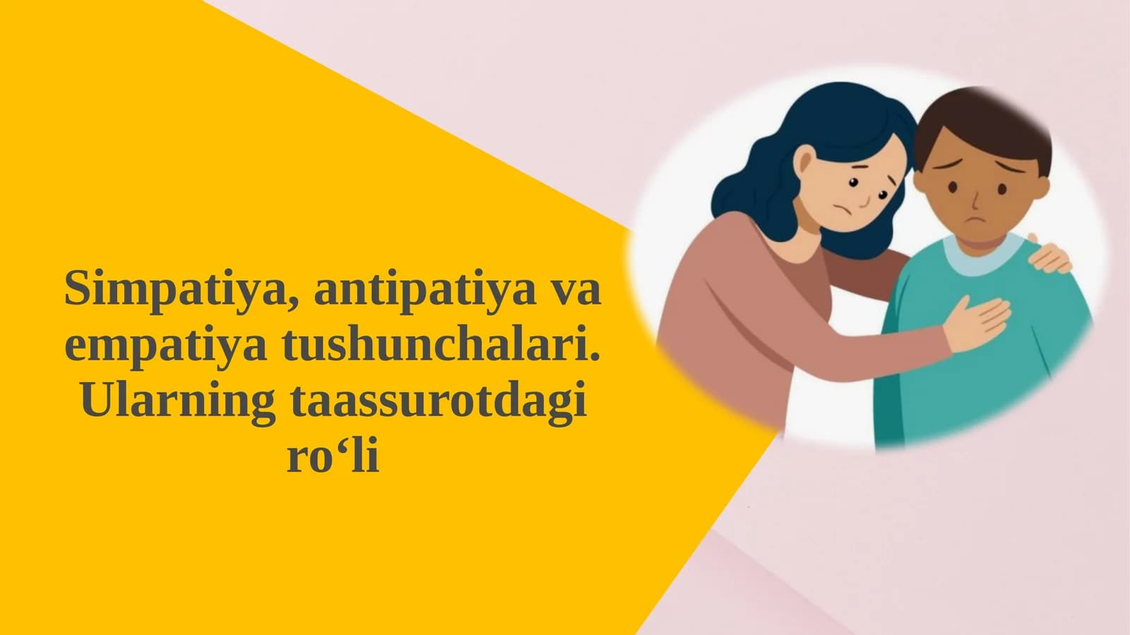 Simpatiya, antipatiya va empatiya tushunchalari