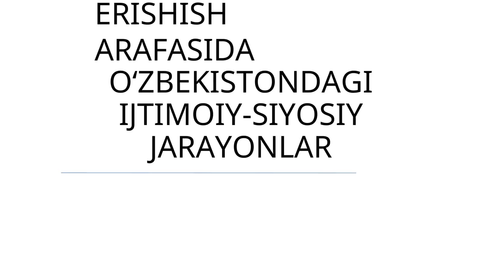 Mustaqillikkа еrishish arafаsidа