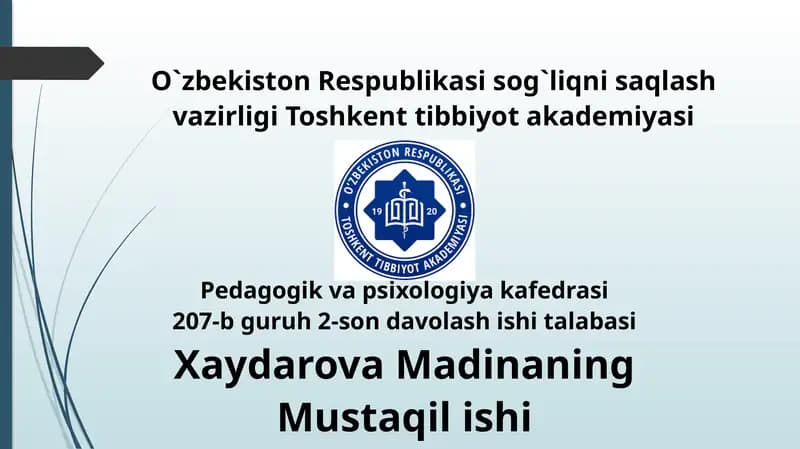 Xotira mustahkamlash