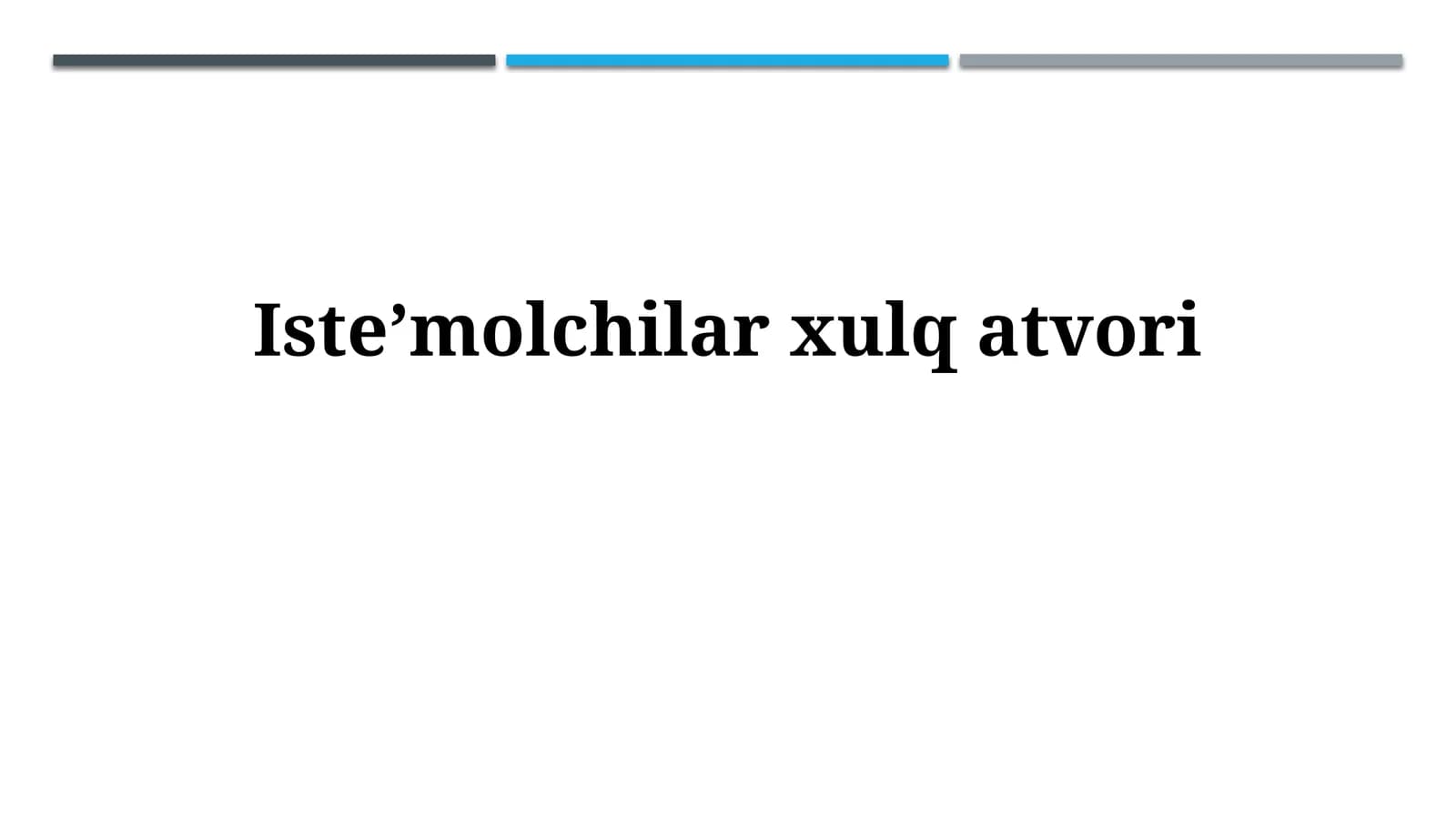 Isteʼmolchilarxulqatvori