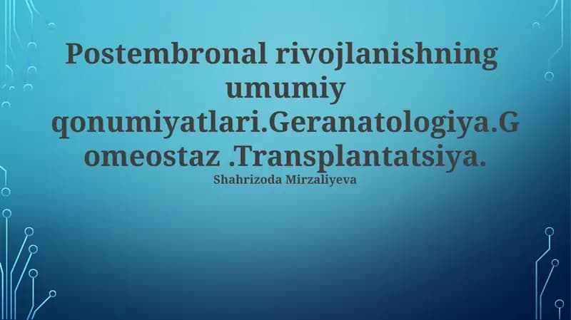 Gerontologiya