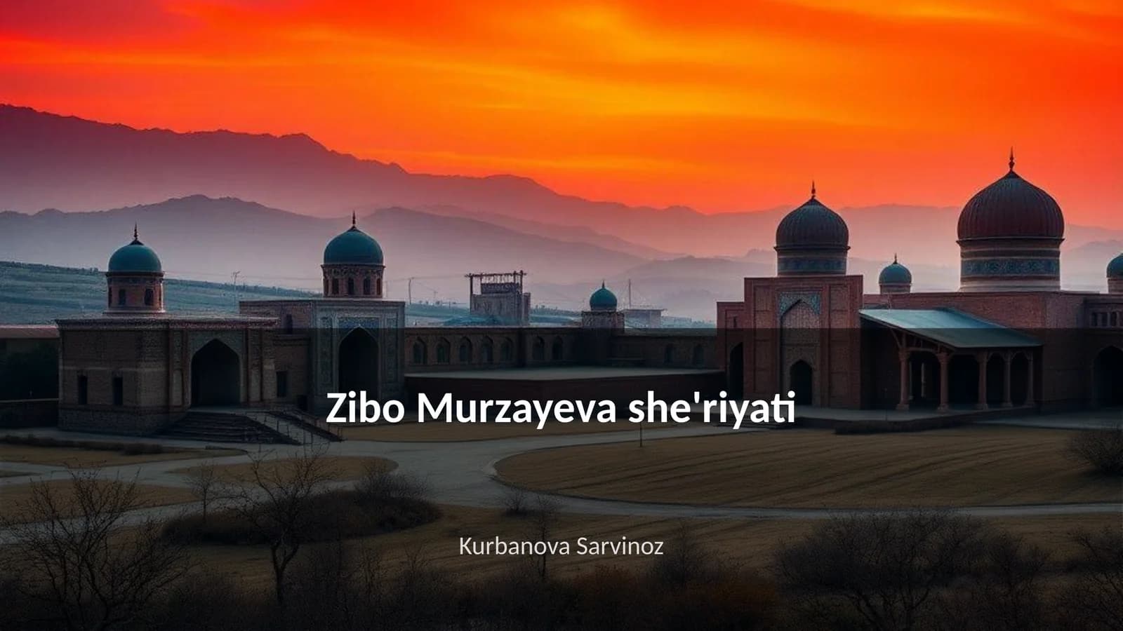 Zibo Murzayeva she'riyati