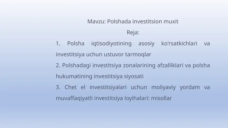 Polshada investitsion muxit
