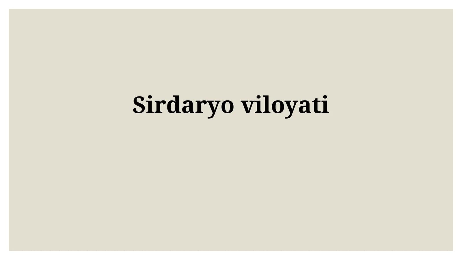 Sirdaryoviloyati