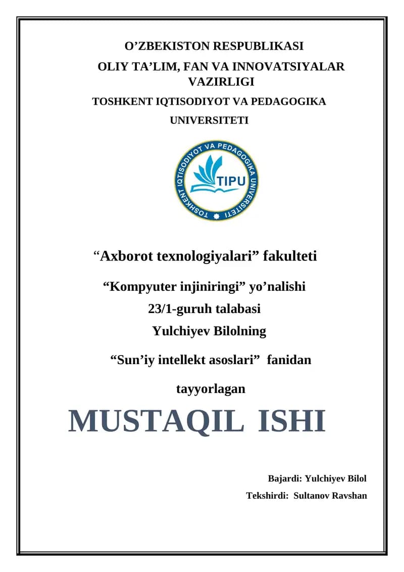 Oddiy “Tasodifiy son topish” o‘yini