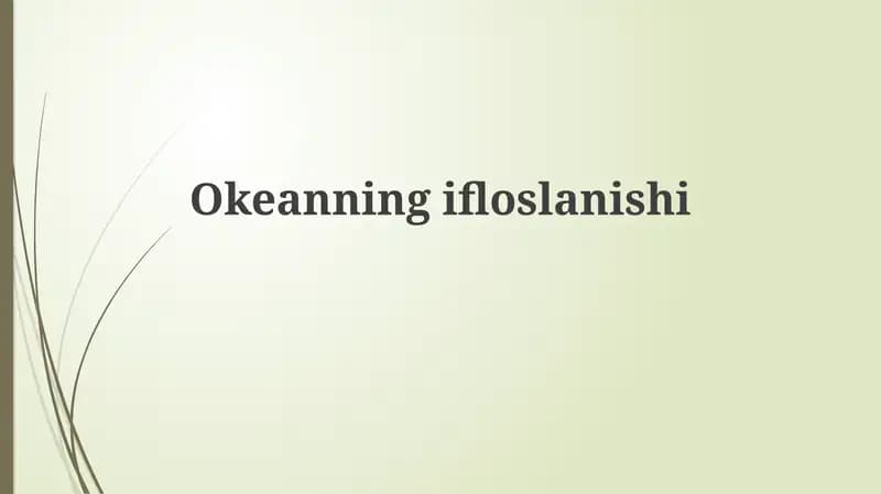 Okeanningifloslanishi