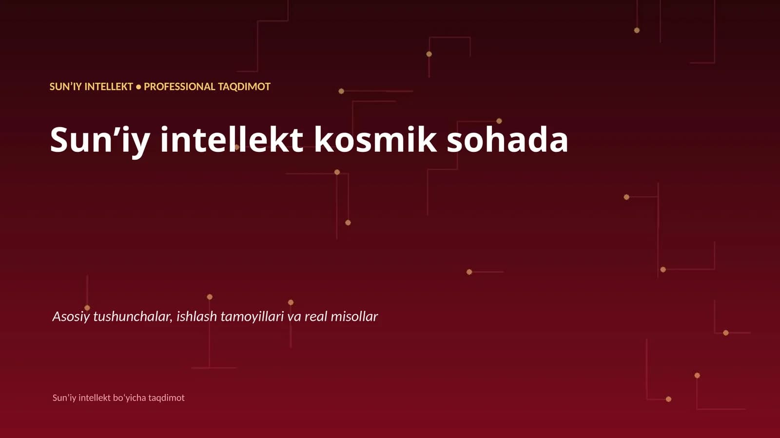 Sunʼiy intellekt kosmik sohada