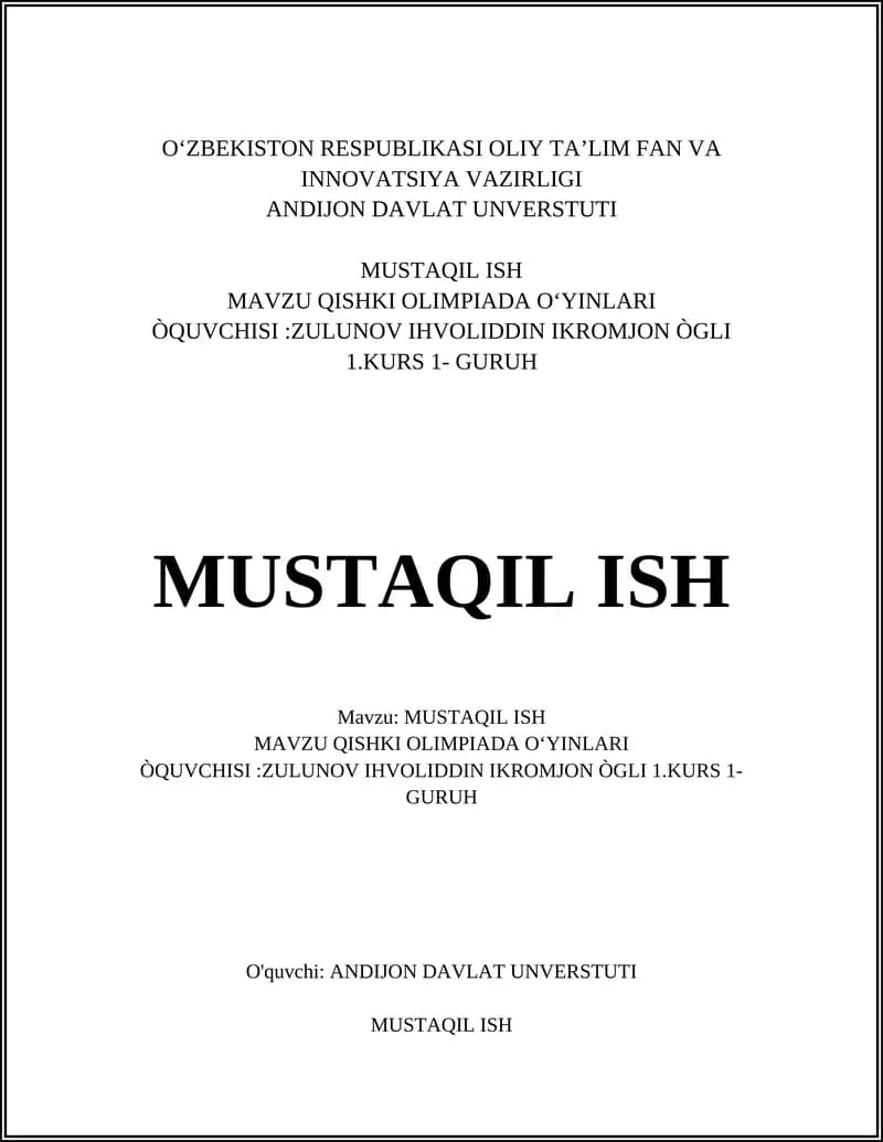 Qishki Olimpiada O'yinlari