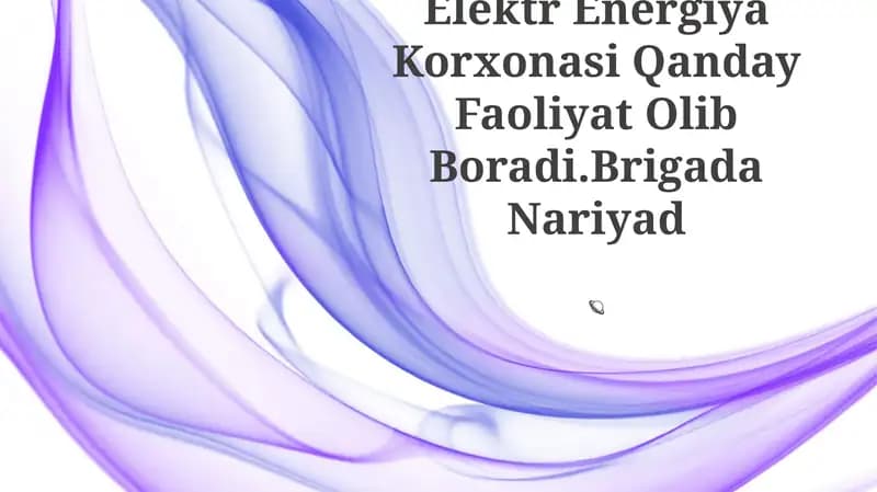 Elektr Energiya Korxonasi