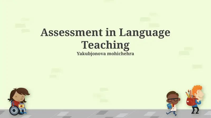 Assessment in Language Teaching