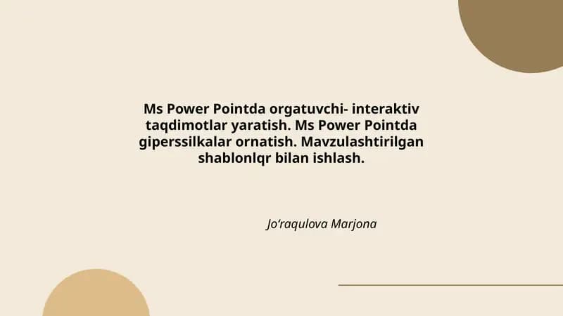 Ms Power Point