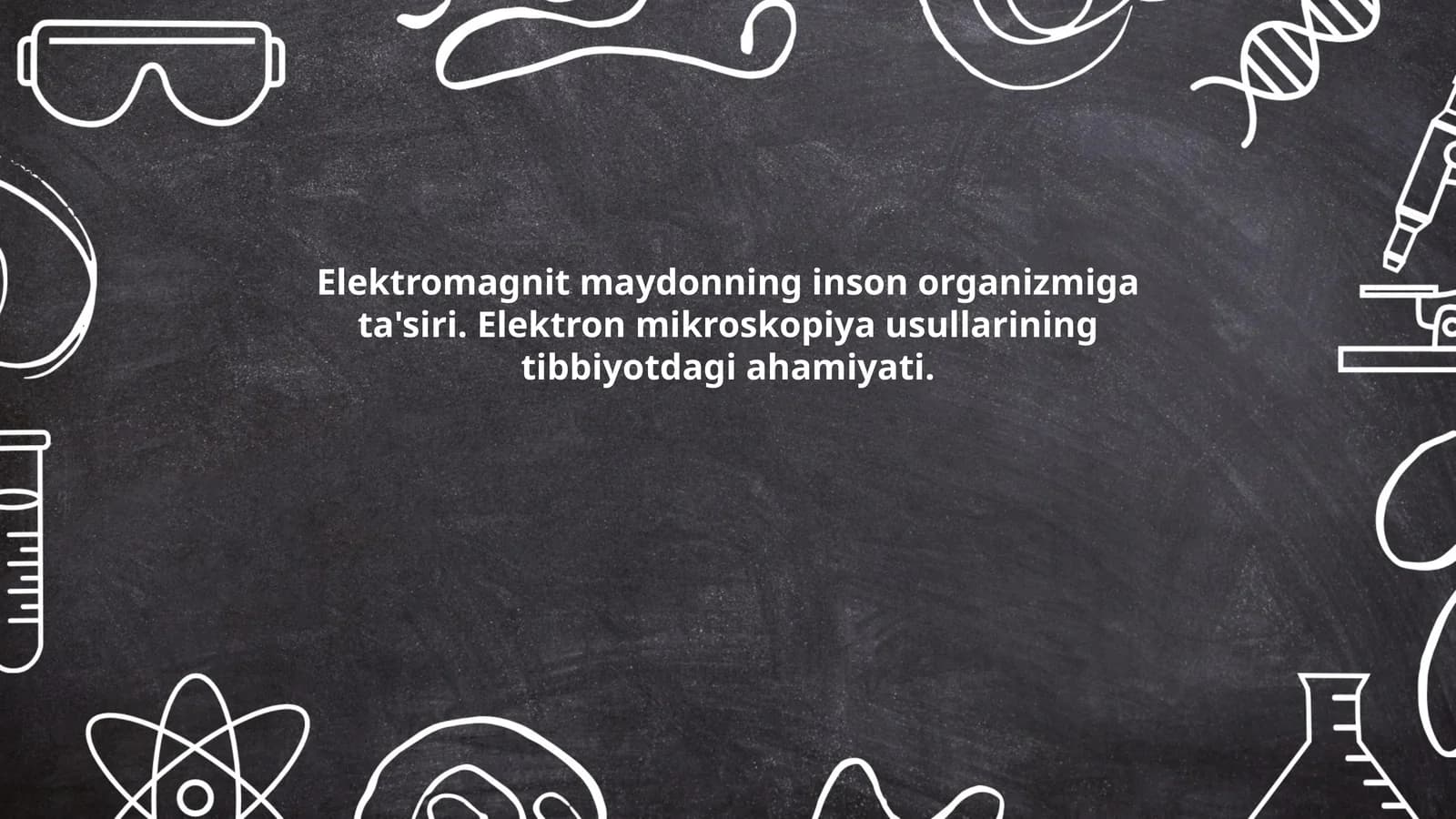 Elektromagnit maydonning inson organizmiga ta'siri
