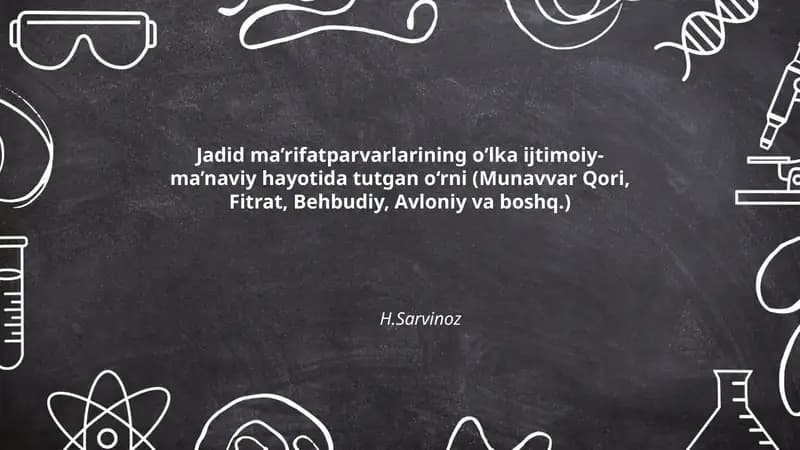 Munavvar Qoriyning o‘lka ijtimoiy-ma’naviy hayotidagi roli va ta’siri