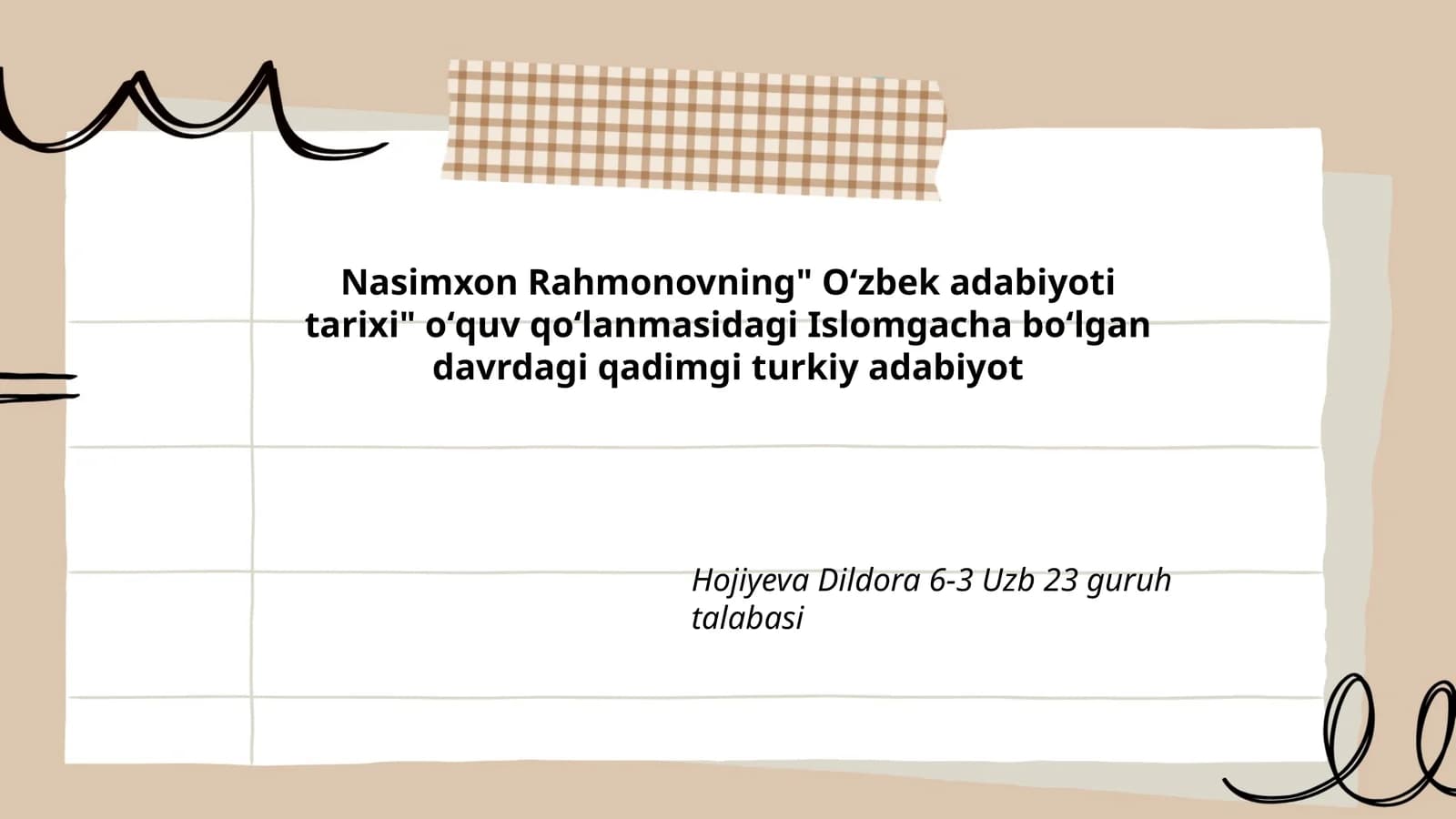 Oʻzbek adabiyoti tarixi