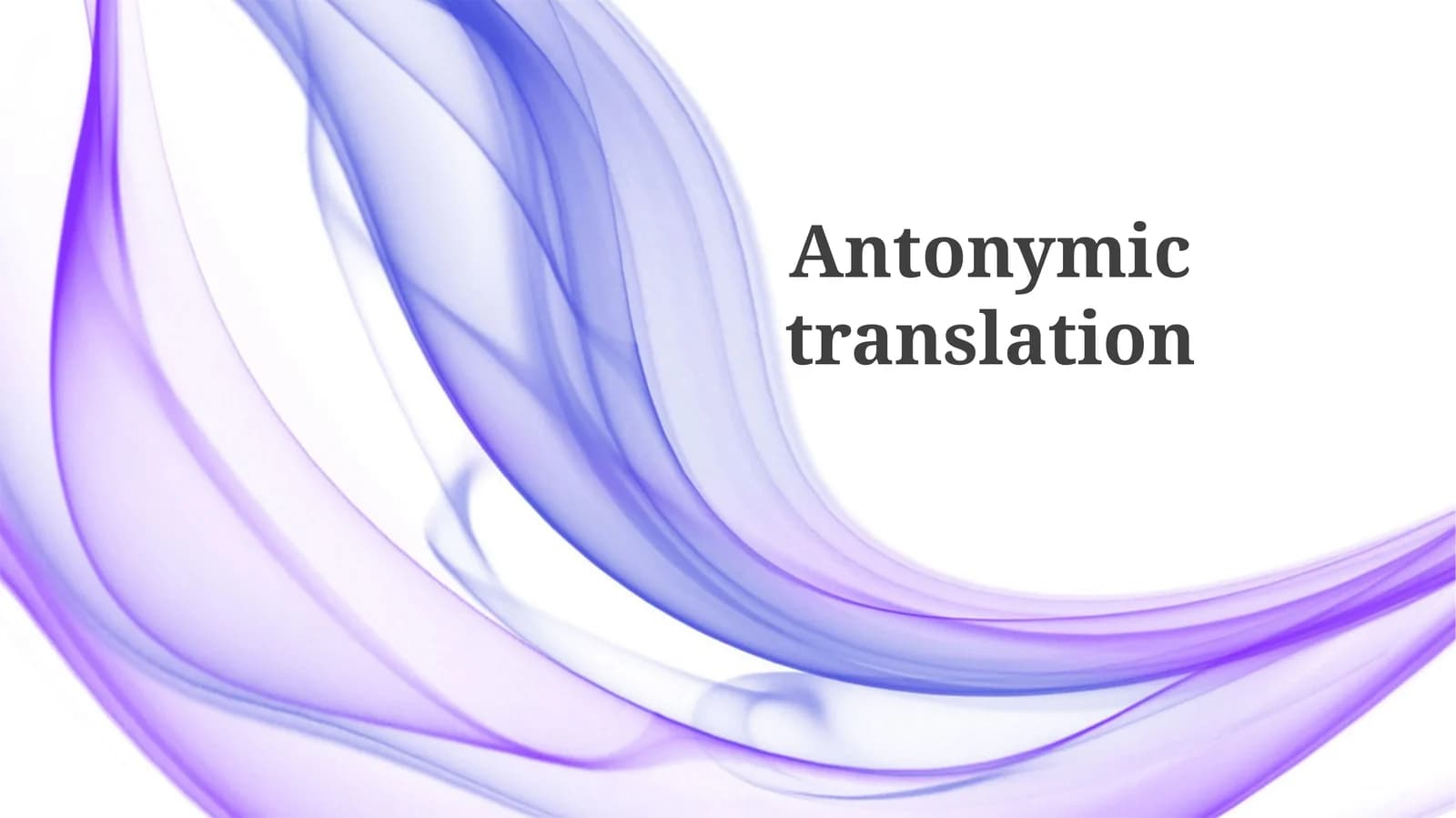 Antonymic translation
