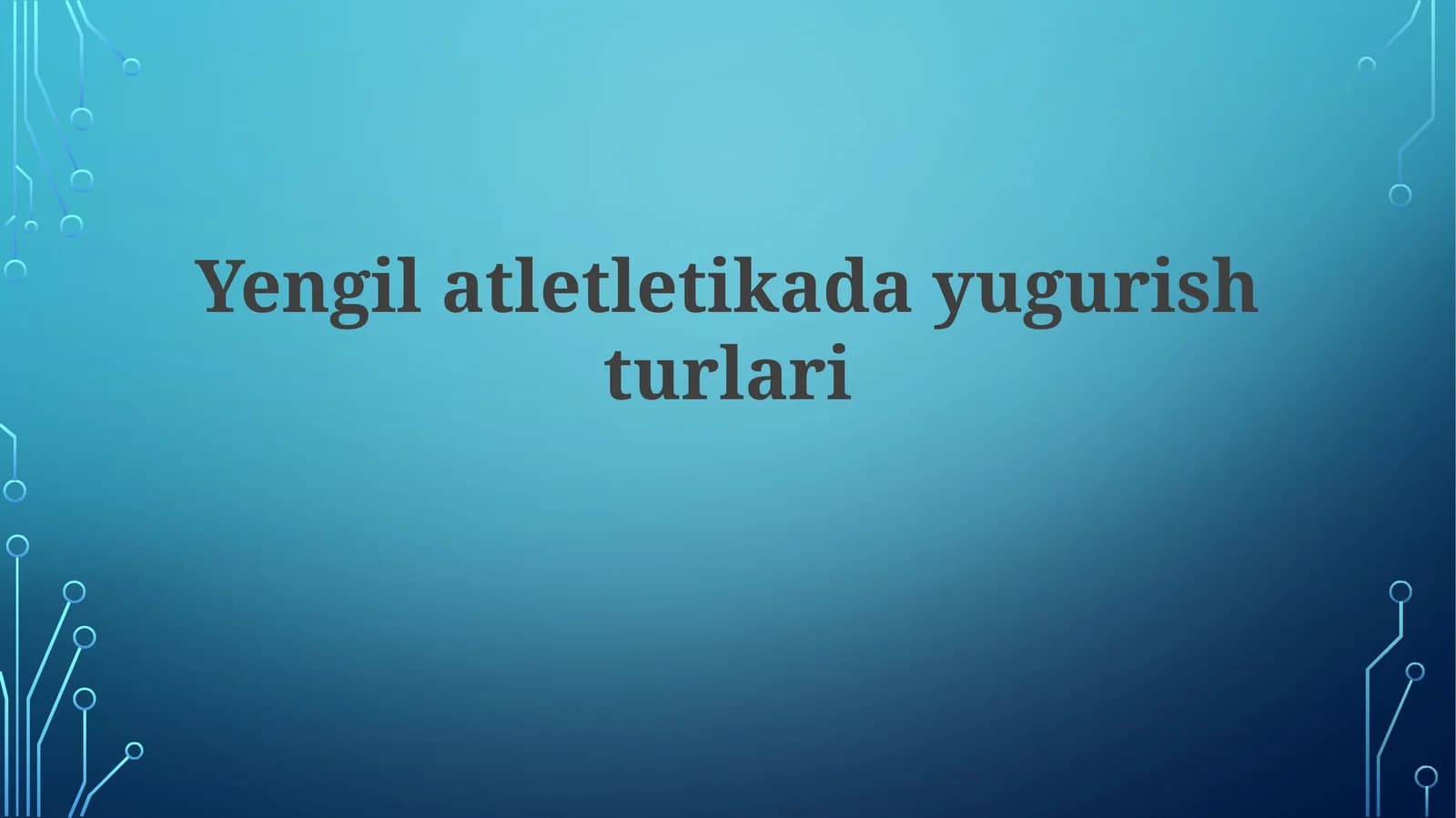 O'rta masofali yugurish