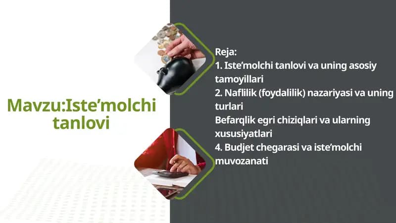 Iste'molchi tanlovi