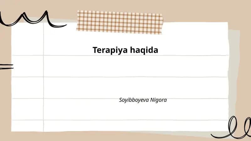 Terapiya haqida