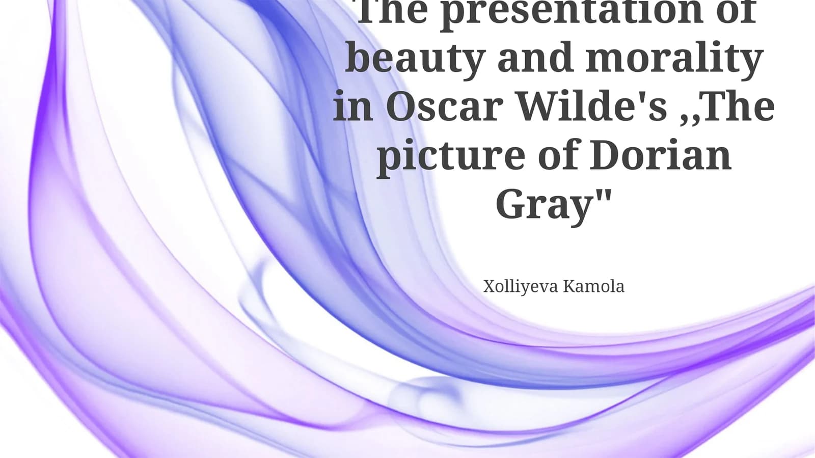 The Picture of Dorian Gray