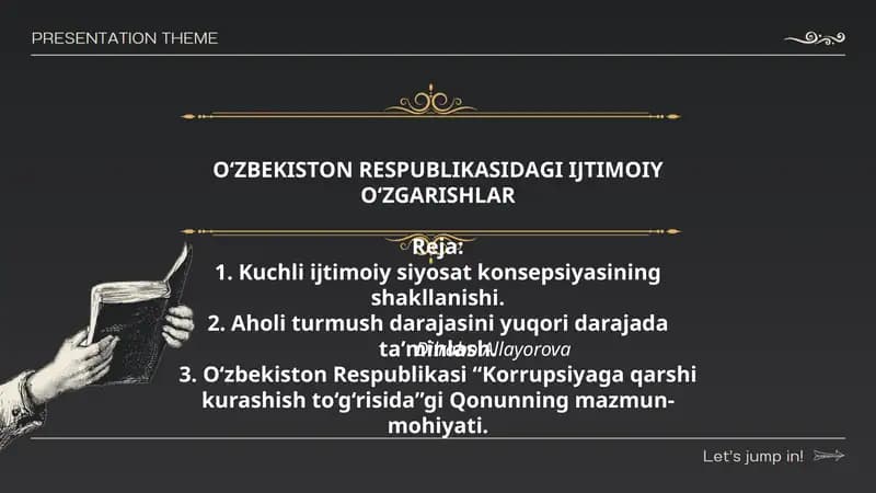 O'ZBEKISTON RESPUBLIKАSIDАGI IJTIMOIY O‘ZGАRISHLАR