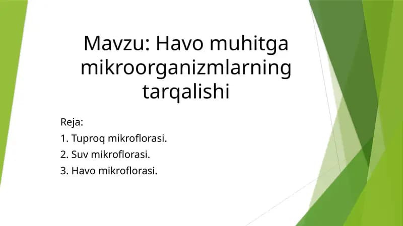 Tuproq mikroflorasi