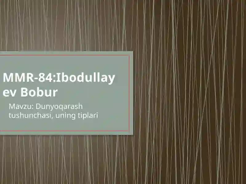 Dunyoqarashtushunchasi