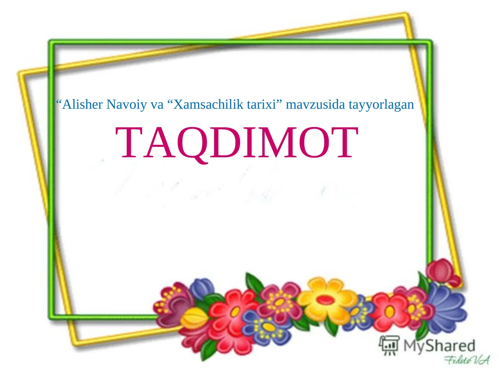 Alisher Navoiy va Xamsachilik tarixi